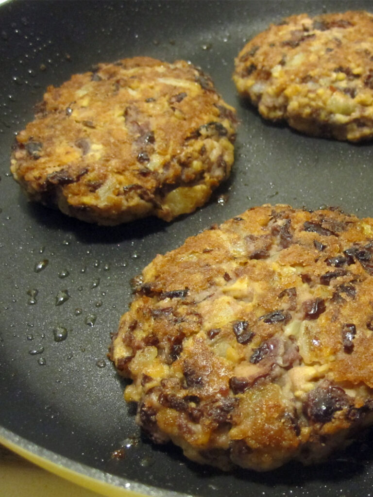 Kidney Bean TVP Burger Patties Vegan Gluten-free Recipe