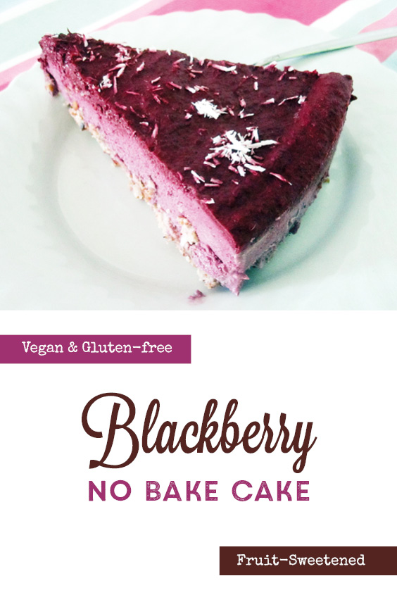 Vegan Gluten free No Bake Blackberry Cake P2