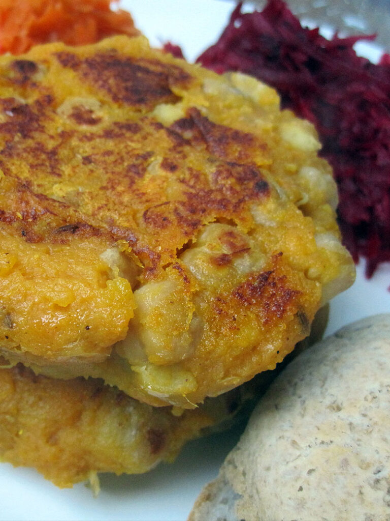 Vegan Gluten-free Chickpea Kumara Burger Recipe