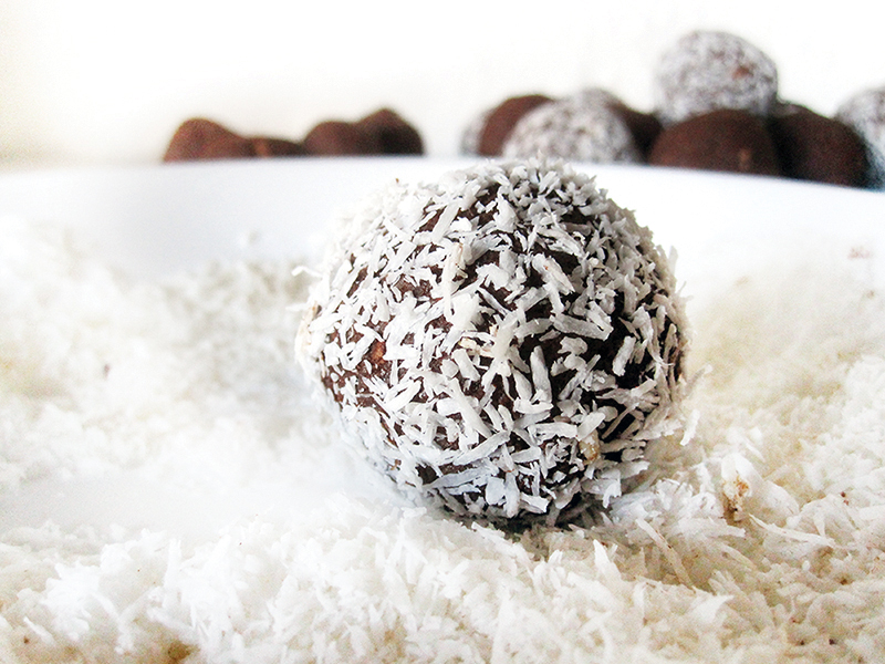 Chocolate Balls Vegan Gluten-free Fruit-Sweetened Recipe