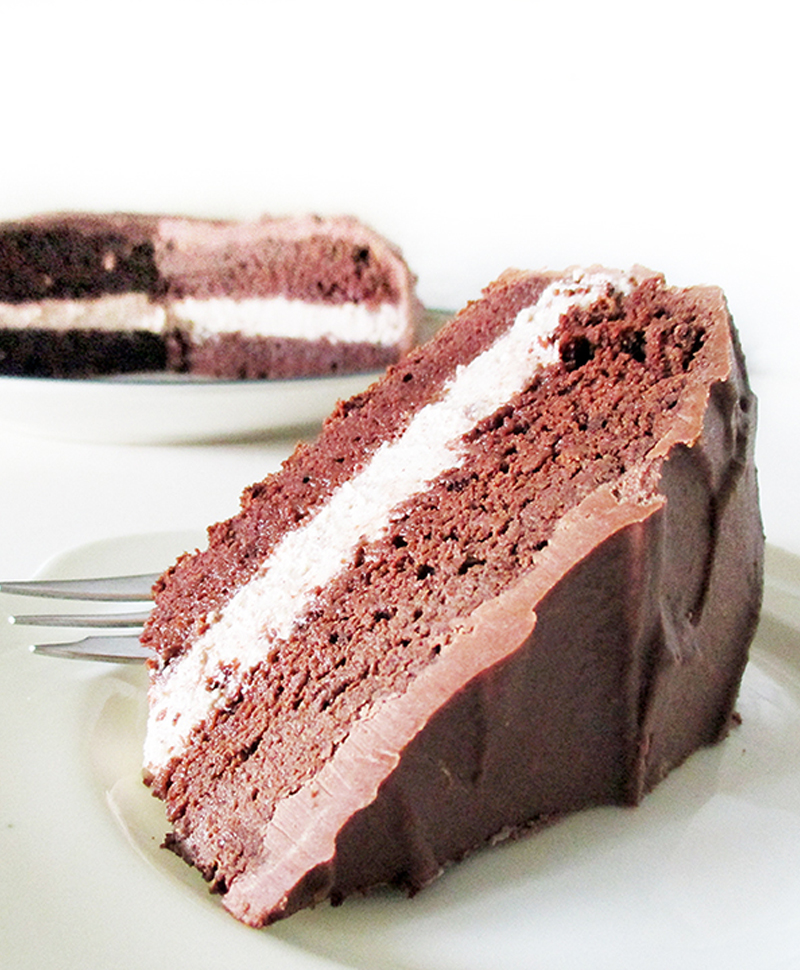 Schokoladenkuchen mit Haselnusscreme Füllung (Vegan, Glutenfrei) | The ...