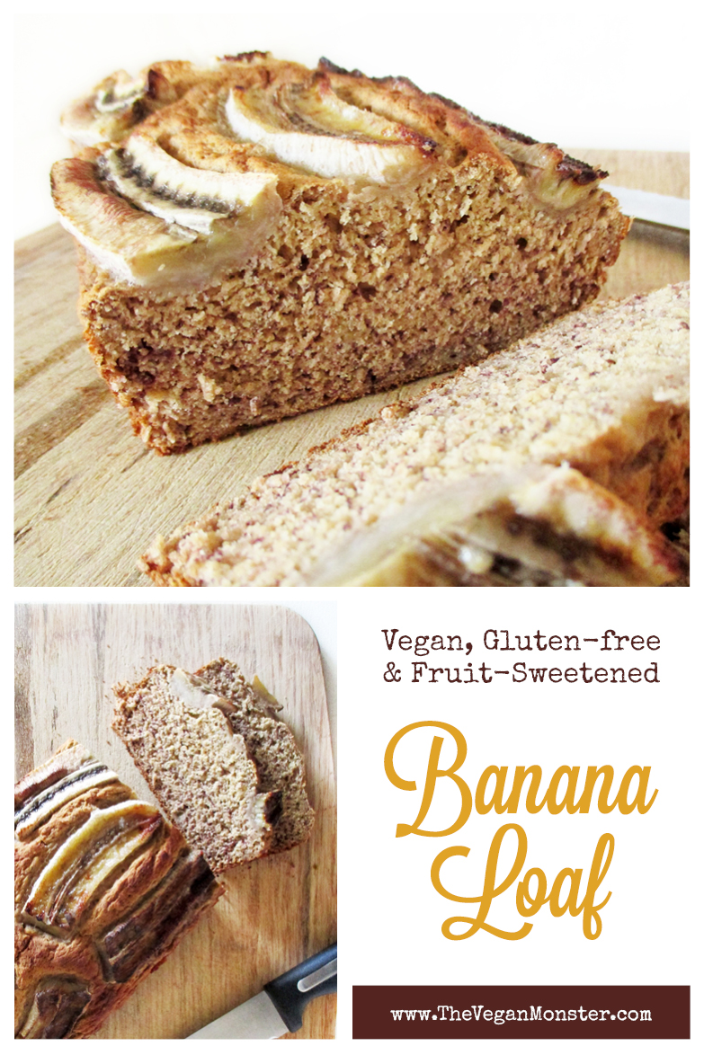 Vegan Gluten free Fruit Sweetened Banana Loaf Recipe P1