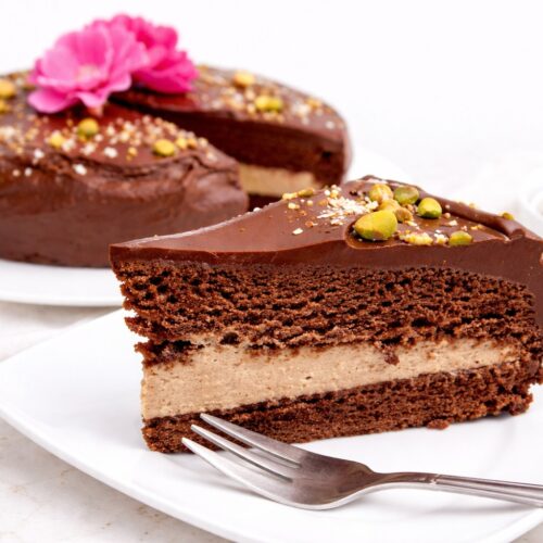 Chocolate Coffee Cake (Vegan, Gluten-free, No Refined Sugar) 7 schoko kaffee torte vegan glutenfrei cover wide 2