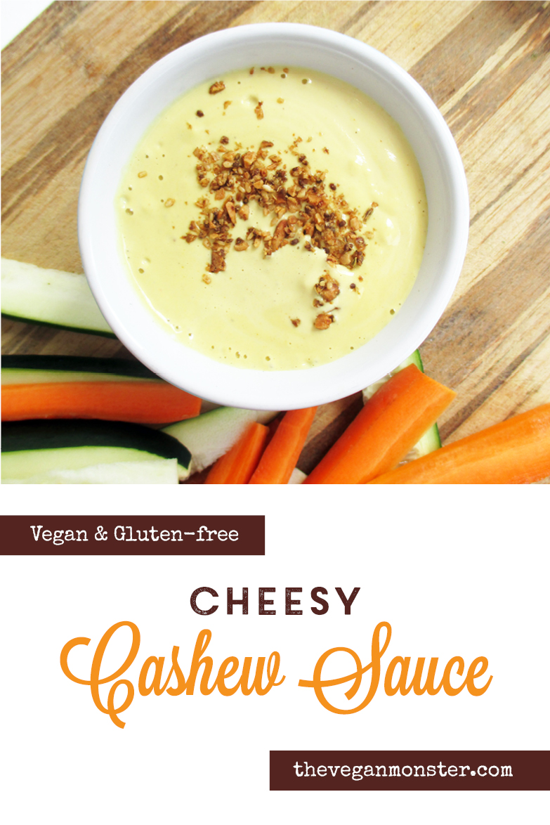 Vegan Gluten free Cheesy Cashew Cheese Sauce Recipe P
