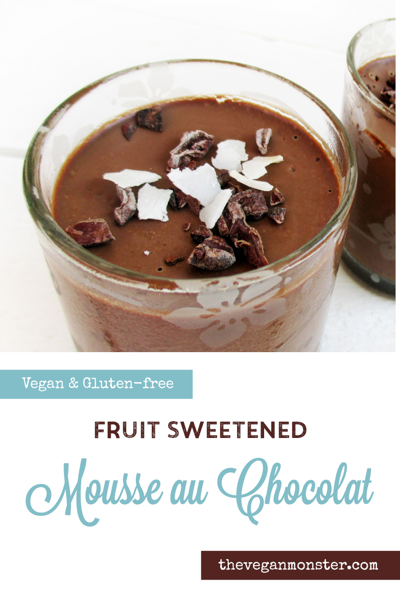 Vegan Gluten free Nut free Fruit Sweetened Chocolate Mousse Recipe P2