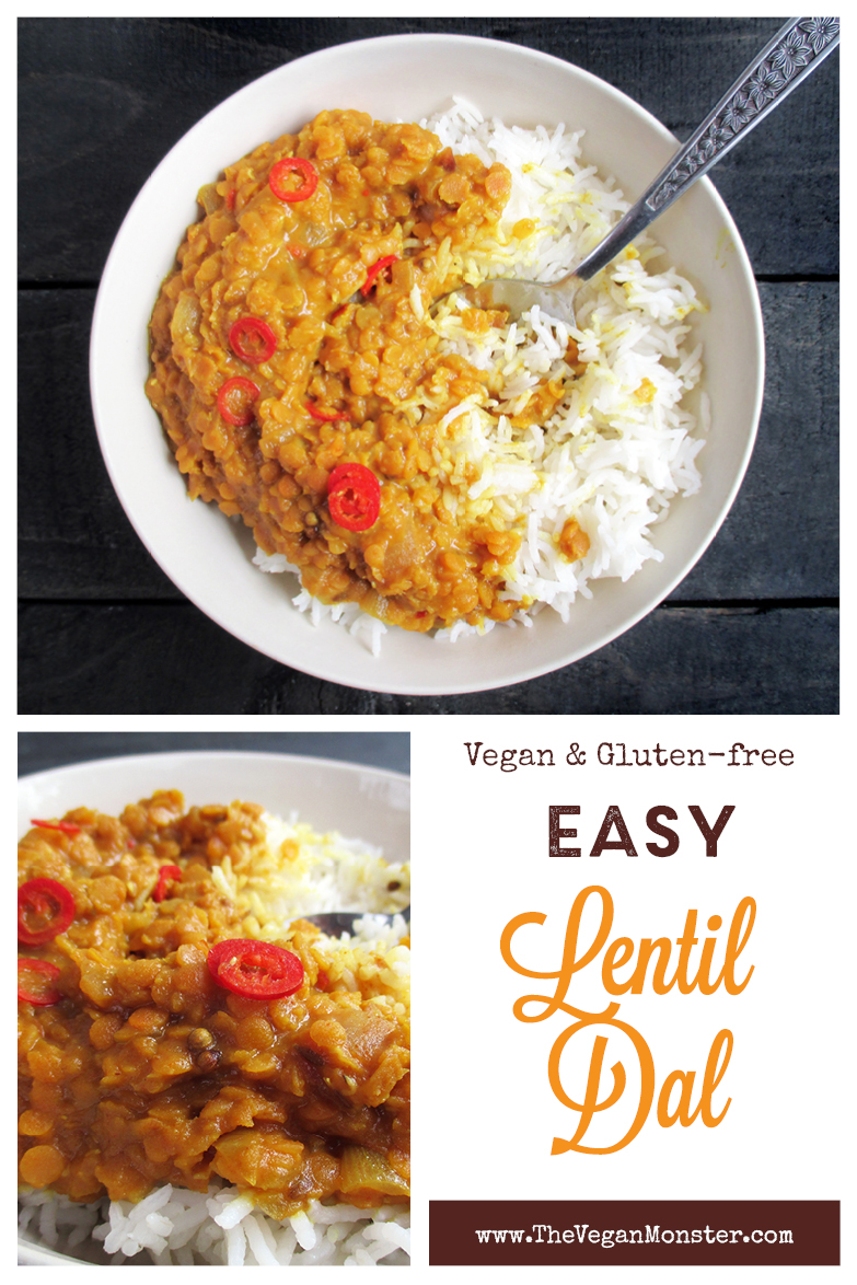 Vegan Gluten fee Easy Spicy Lentil Dal Recipe P