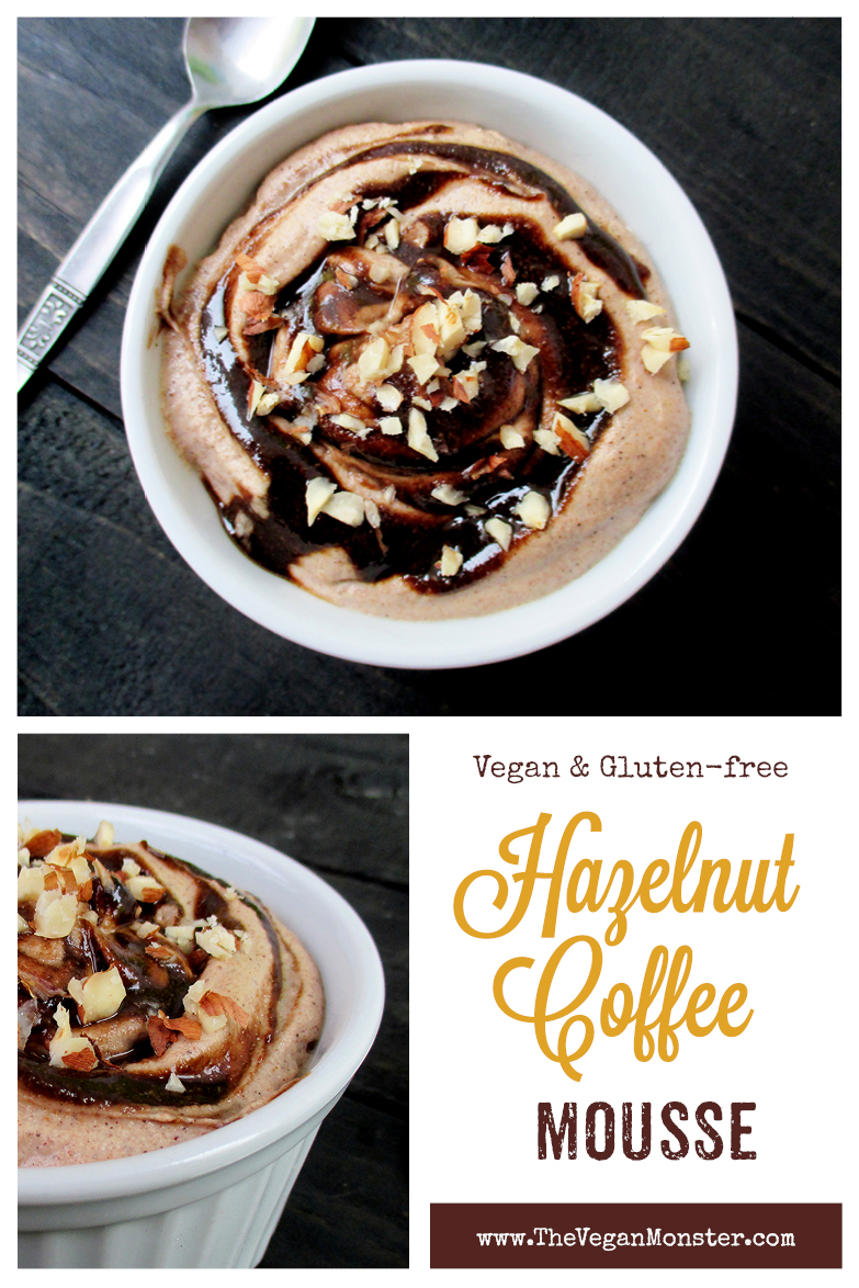 Vegan Gluten free Coffee Hazelnut Mousse With Tahini Carob Sauce Recipe P1