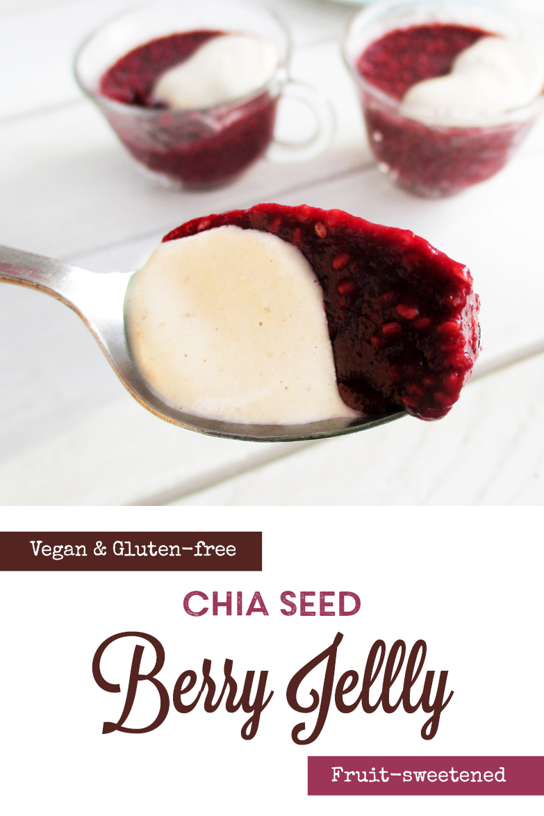 Raw Berry Chia Jelly Pudding Fruit Sweetened Recipe P2