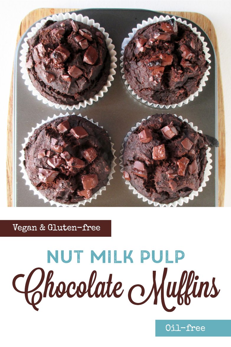 Nut-Pulp Chocolate Muffins (Vegan, Gluten-free)