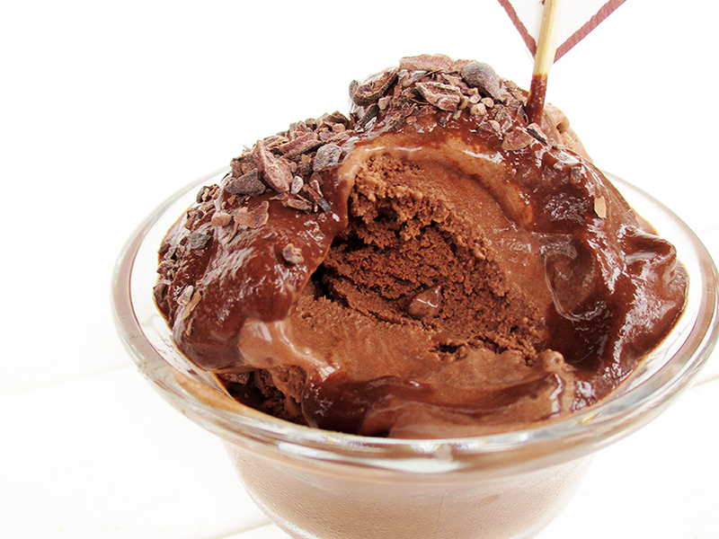Super Easy Vegan Dairy free Chocolate Ice Cream Fruit Sweetened Recipe 4