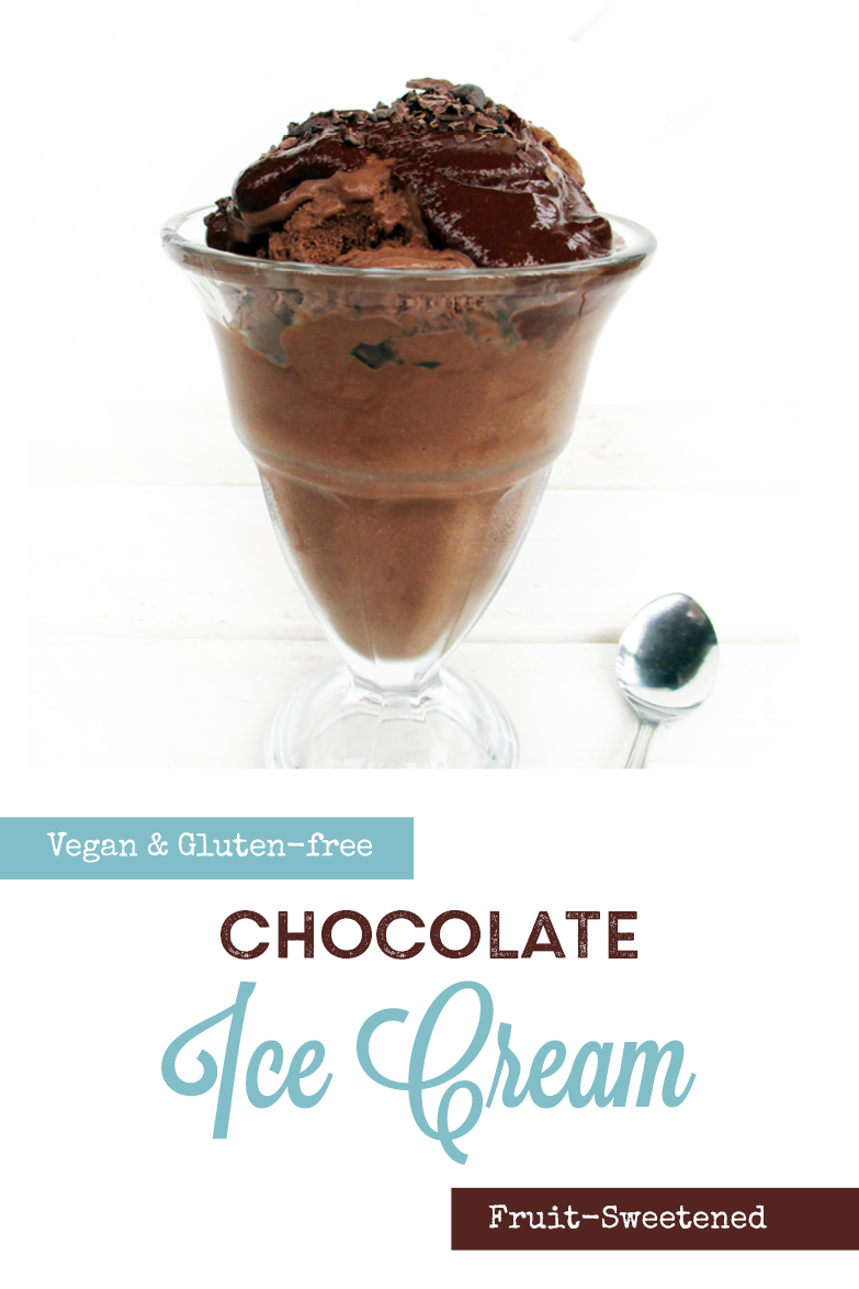Super Easy Vegan Dairy free Chocolate Ice Cream Fruit Sweetened Recipe P1