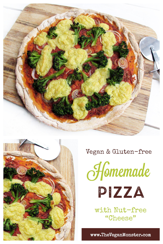 Vegan Gluten free Pizza With Nut free Dairy free Cheese Recipe P2