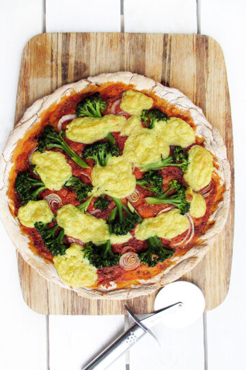 Vegane Glutenfreie Pizza mit Kaese Ohne Nuesse Rezept 1 1