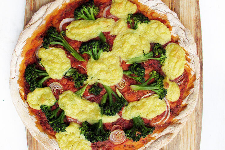 Vegane Glutenfreie Pizza mit Kaese Ohne Nuesse Rezept 1 1