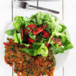Watercress Capsicum Fritters (Vegan, Glutenfrei) 4 Vegane Glutenfreie Paprika Brunnenkresse Bratlinge Rezept 1 1