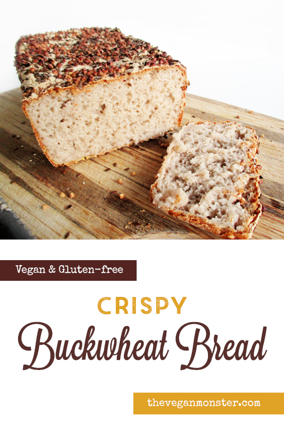 Crispy Buckwheat Bread (Vegan, Gluten-free, Oil-free)