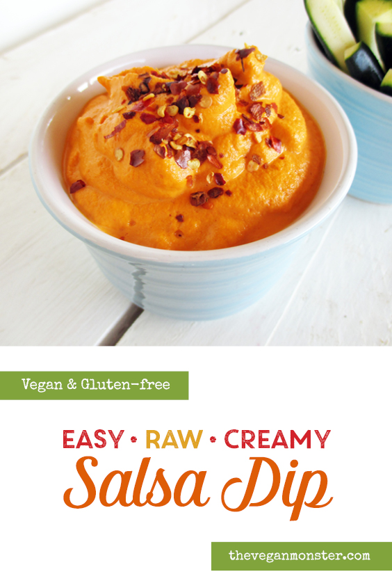 Vegan Gluten free Raw Creamy Salsa Dip Recipe P2