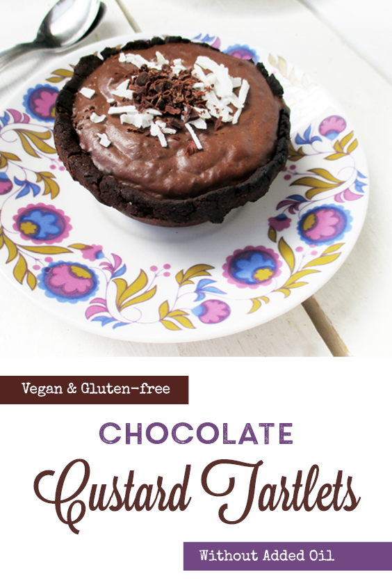 Vegan Gluten free Chocolate Custard Tarts Mini Cakes Recipe P2