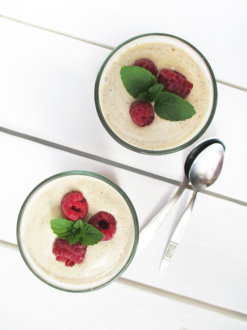 Vegan Gluten free Dairy free Fruit Sweetened Raspberry Jelly With Vanilla Custard Recipe 4