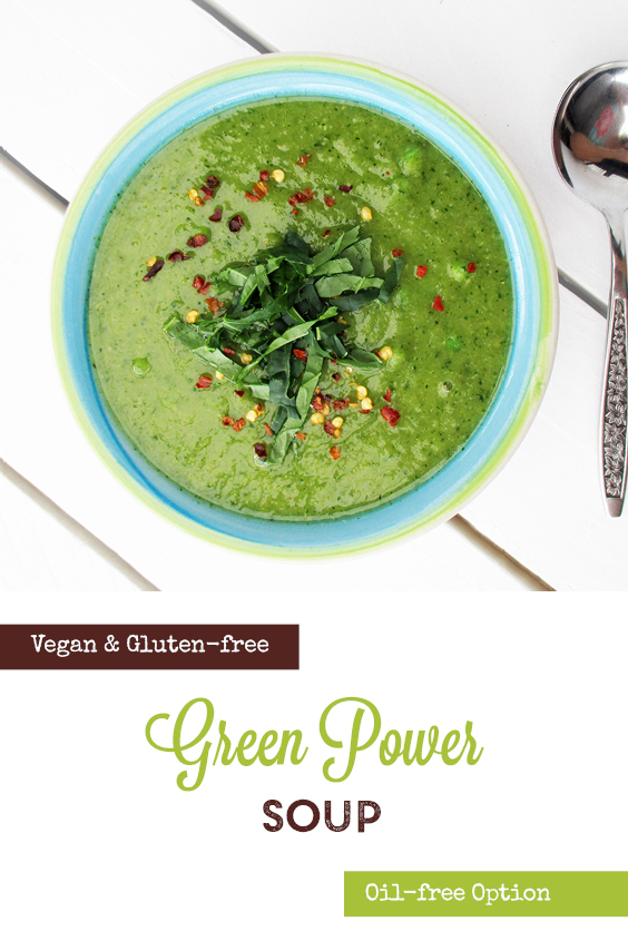 Vegan Gluten free Green Power Soup Recipe P