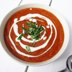 Vegan Gluten free Oil free Roasted Cherry Tomato Soup or Pasta Sauce Recipe Vegane Glutenfreie Geroestete Kirsch Tomaten Suppe Ohne Oel Rezept 624x468 1