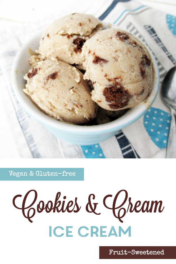 Vegan Gluten free Dairy Free Cookie Cream Ice Cream Without Refined Sugar Recipe P2