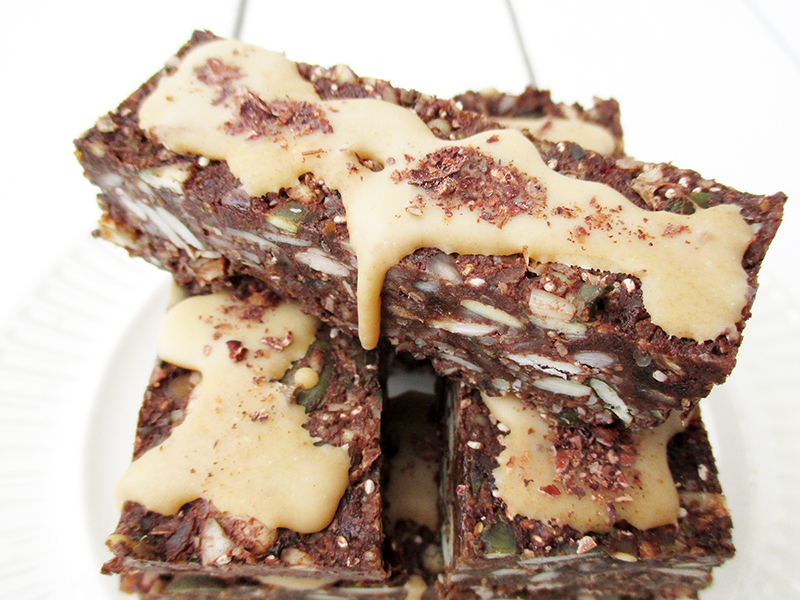 Vegan Gluten free No Bake Chocolate Energy Musli Bars Recipe 3