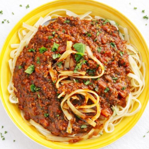 vegane fettuccine tomatensauce 1