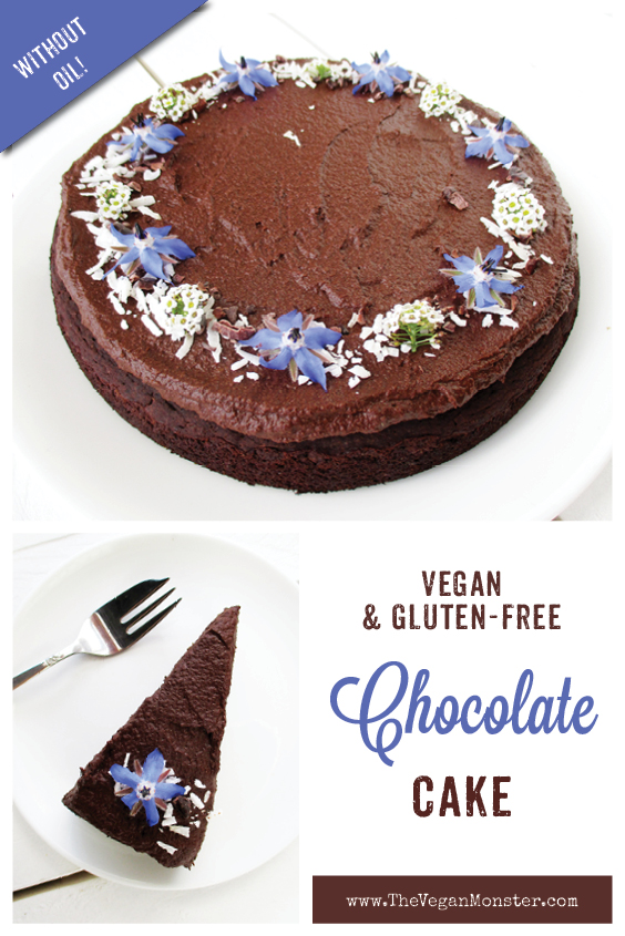 Vegan Gluten fre Dairy free Egg free Chocolate Cake Without Refined Sugar Without Oil Recipe P2