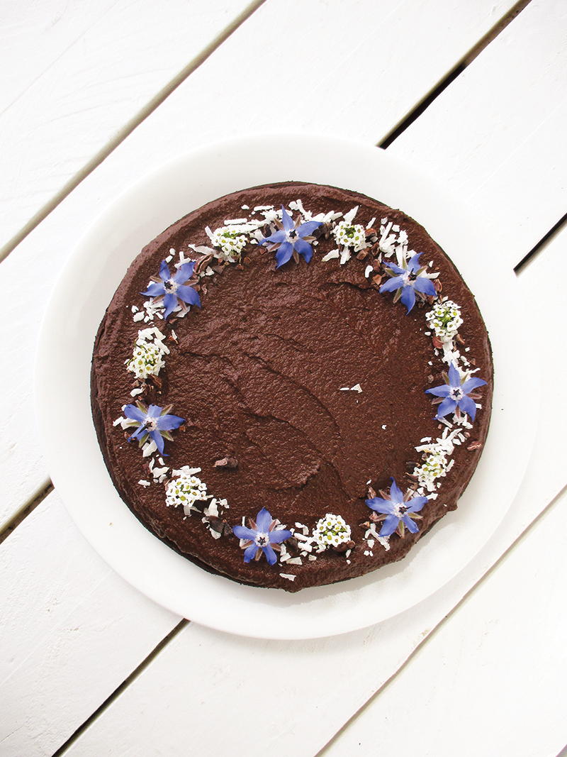 Vegan Gluten fre Dairy free Egg free Chocolate Cake Without Refined Sugar Without Oil Recipe