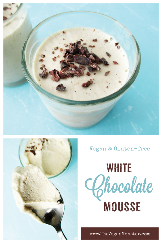 White Chocolate Mousse Vegan Gluten free No Refined Sugar Dairy free Recipe P