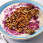 homemade vegan gluten free nut free muesli deep plate