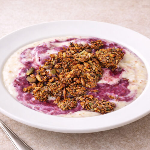 homemade vegan gluten free nut free muesli hero