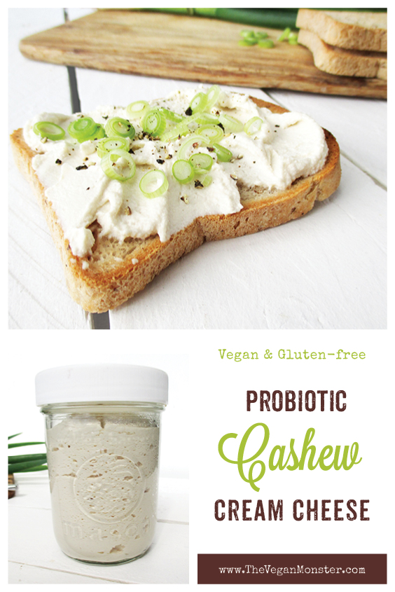 Vegan Gluten free Dairy free Soy free Cultured Cashew Cream Cheese Recipe P