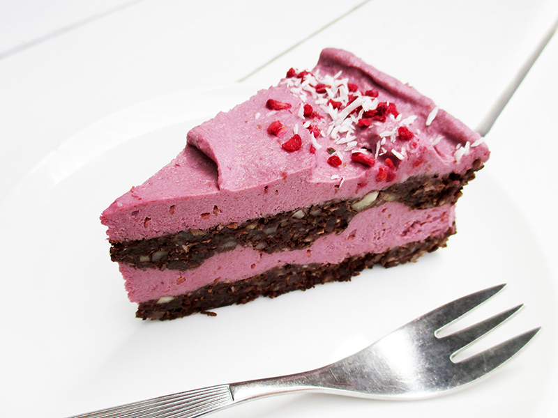 Raspberry Chocolate Cake Without Baking