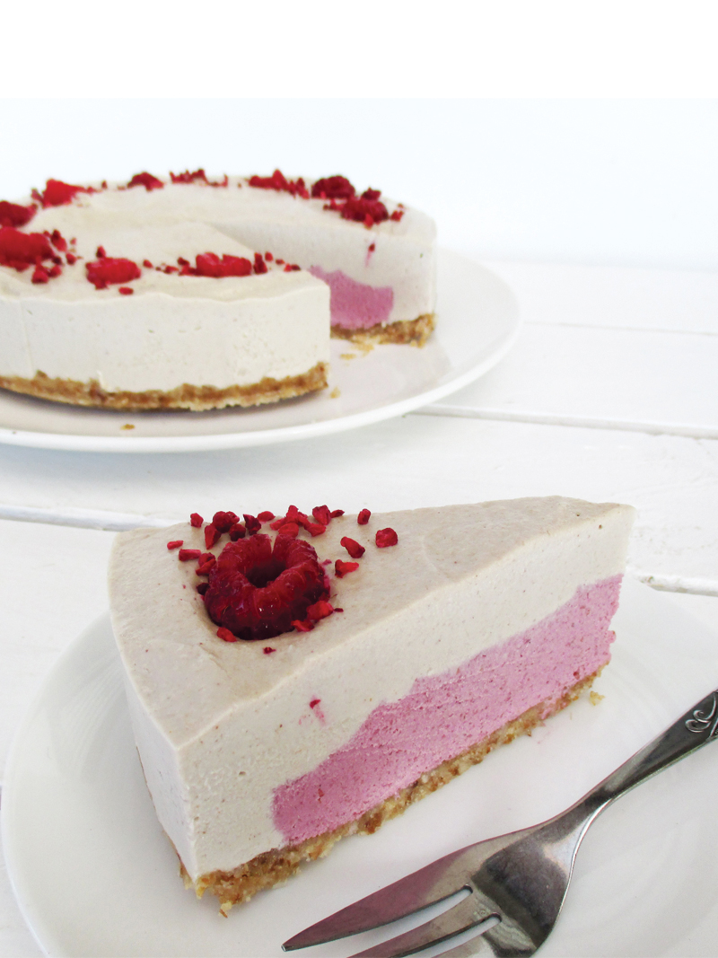 Vegan and Gluten-Free Vanilla Raspberry Cake