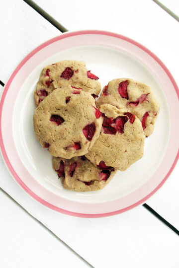 Vegane Glutenfreie Cashew Vanille Erdbeer Cookies Ohne Kristallzucker Rezept 1 1