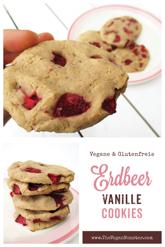 Vegane Glutenfreie Cashew Vanille Erdbeer Cookies Ohne Kristallzucker Rezept P1