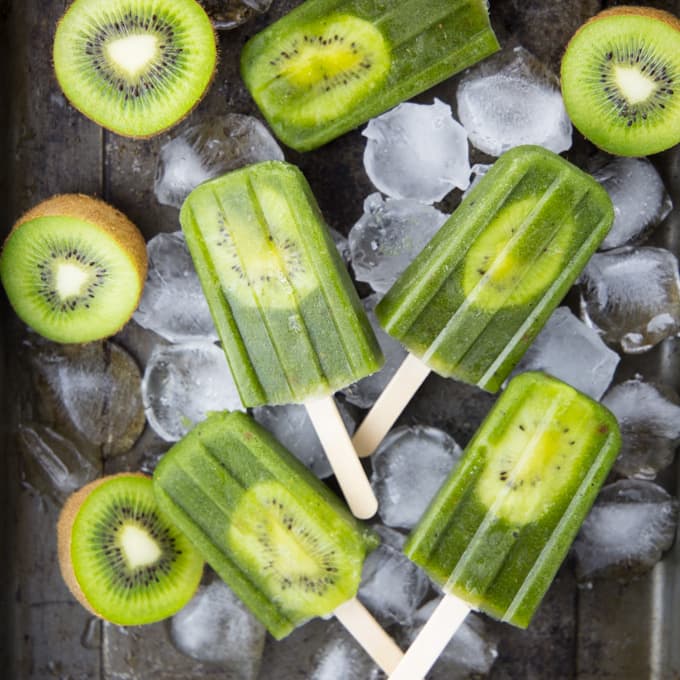 Healthy Popsicles with Kiwi Pineapple by Vegan Heaven
