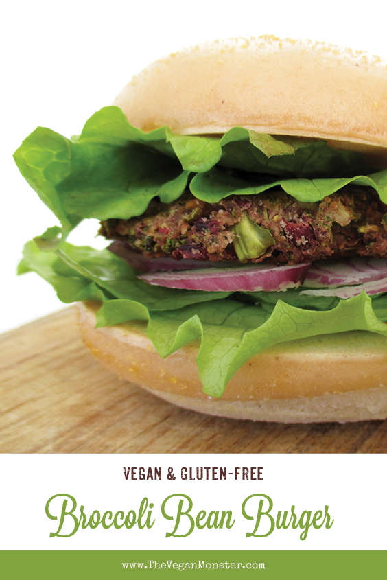 Vegan Gluten free Broccoli Bean Burger Pattie Recipe P