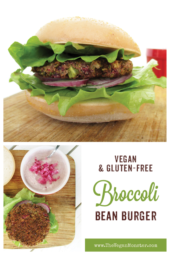 Vegan Gluten free Broccoli Bean Burger Pattie Recipe P2