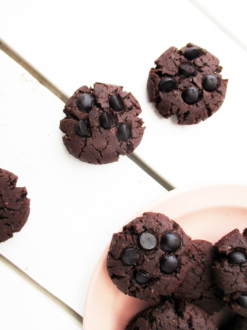 Vegan Triple Chocolate Cookies gluten-free
