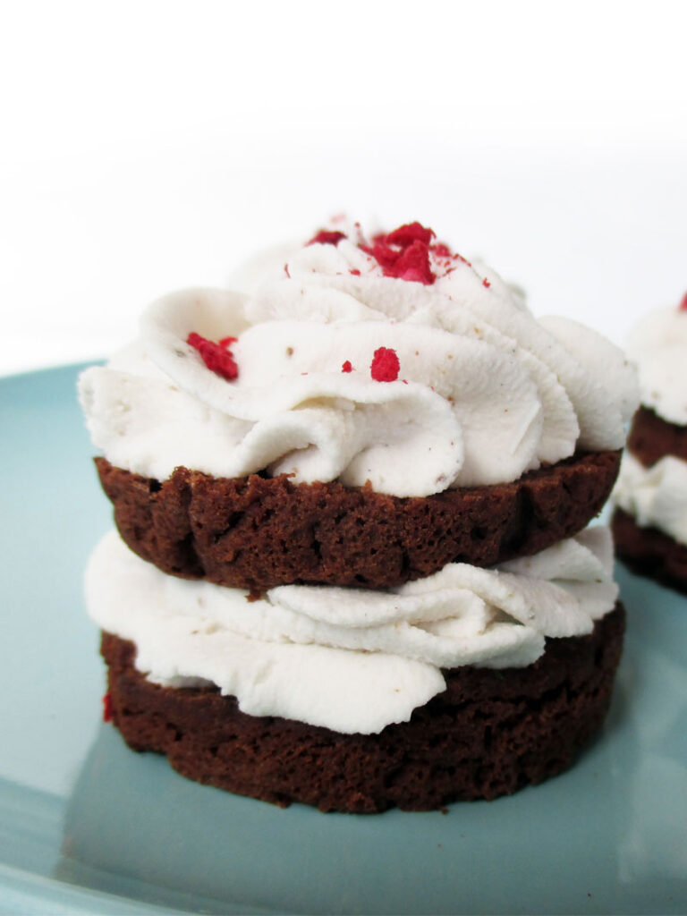 Vegan Gluten-free Mini Chocolate Cakes And Coconut Frosting Recipe
