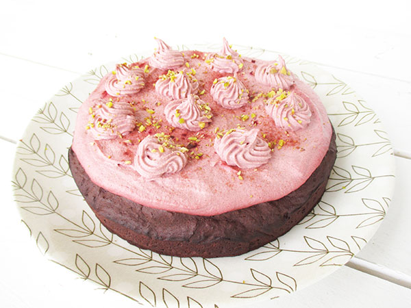 03 Veganer Glutenfreier Pink Chai Schokoladen Kuchen Rezept 1