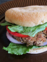 Easy Lentil Burger (Vegan, Gluten-free, Oil-free)