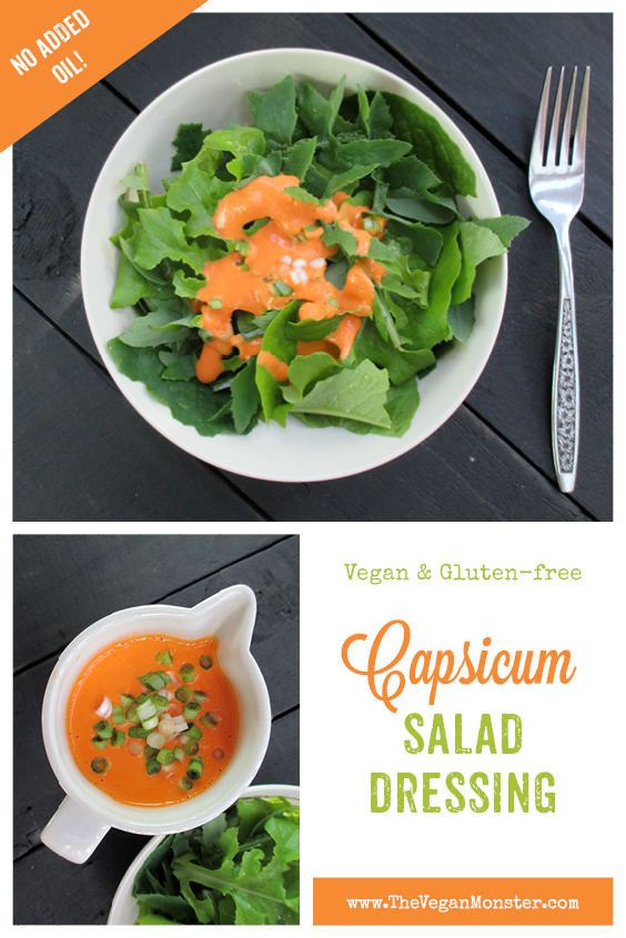 Vegan Gluten free Easy Oil free Capsicum Vege Salad Dressing Recipe P2