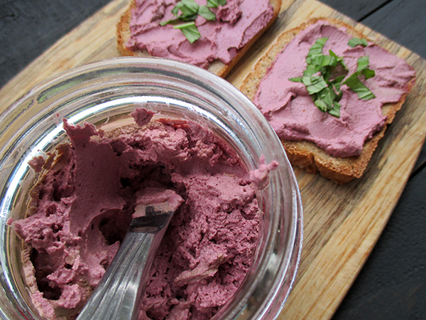 Vegan Gluten-free Dairy-Free Nut-Based Probiotic Pink Cream Cheese Recipe