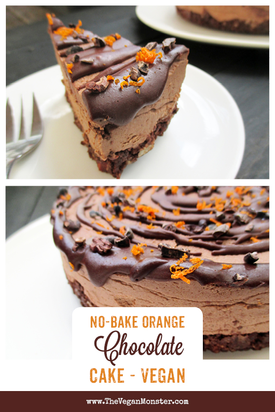 Vegan Gluten free Refined Sugar Free No Bake Hazelnut Orange Chocolate Cake Recipe P 1
