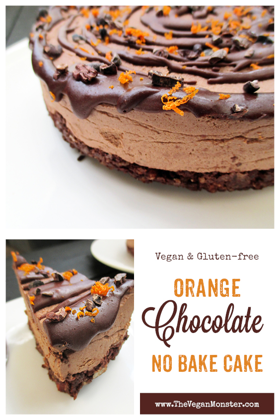 Vegan Gluten free Refined Sugar Free No Bake Hazelnut Orange Chocolate Cake Recipe P2 1
