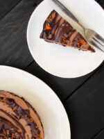 No Bake Hazelnut Orange Chocolate Cake (Vegan, Gluten-free, No Refined Sugar)
